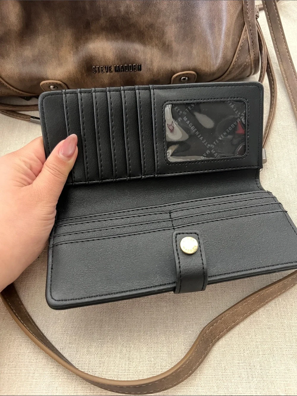 Steve Madden satchel and wallet set